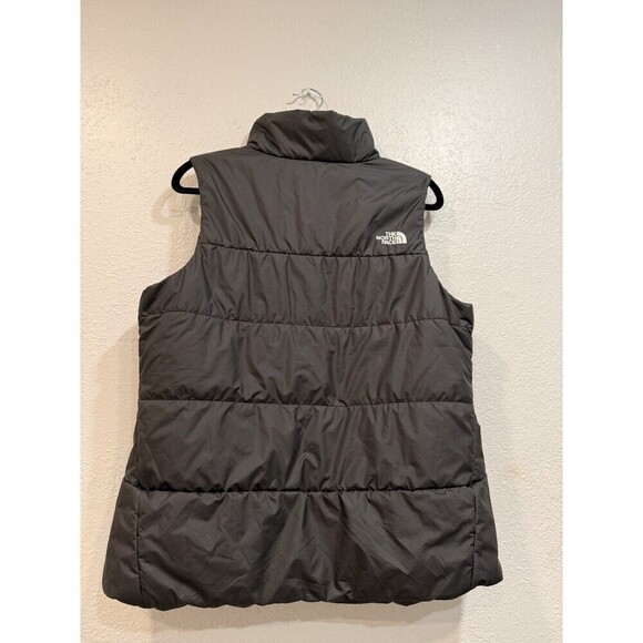 The North Face Everyday Insulated Puffer Vest Womens Large Has A Logo Black - Picture 2 of 11